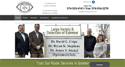 Desktop Screenshot of gosheneyecare.com