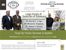 Tablet Screenshot of gosheneyecare.com